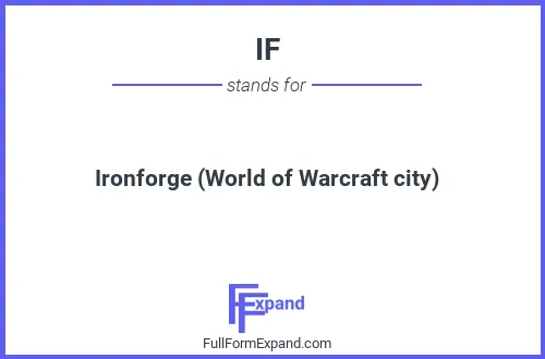 Full form of IF