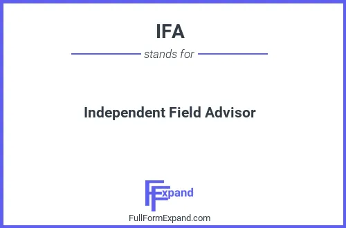 Full form of IFA