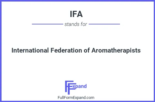 Full form of IFA
