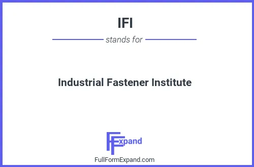 Full form of IFI
