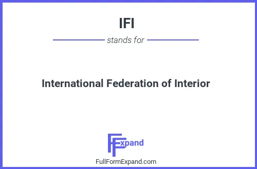 Full form of IFI