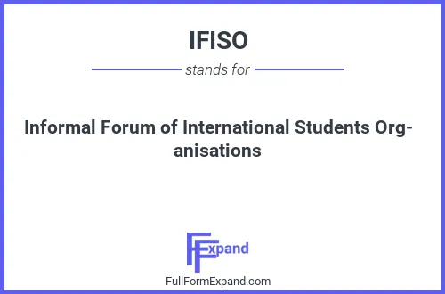 Full form of IFISO