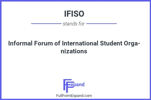 Full form of IFISO