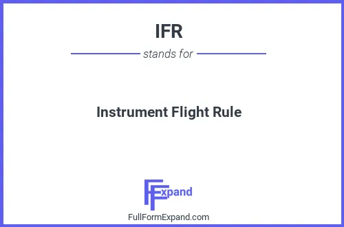 Full form of IFR