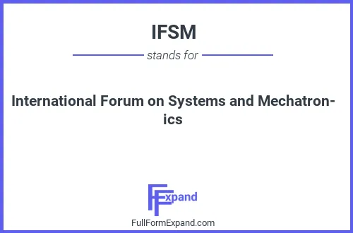 Full form of IFSM
