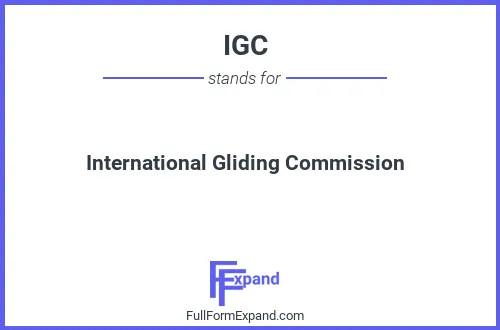 Full form of IGC