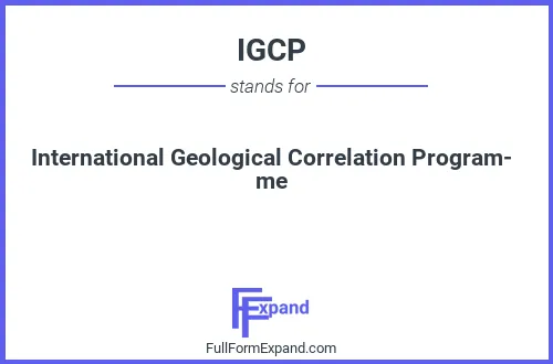 Full form of IGCP