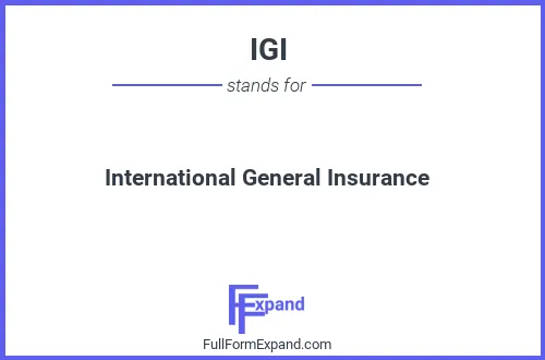 Full form of IGI