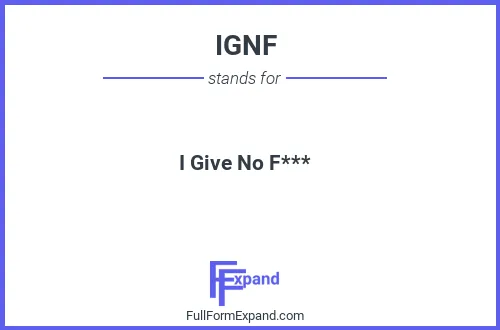 Full form of IGNF