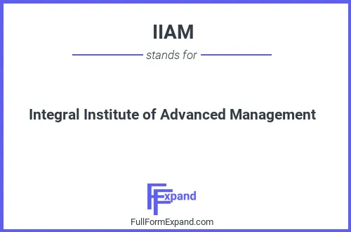 Full form of IIAM
