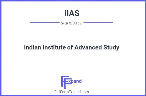 Full form of IIAS