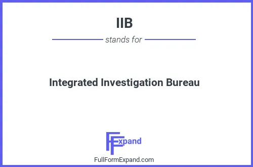 Full form of IIB