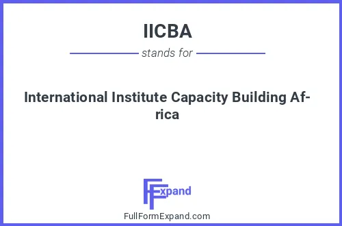 Full form of IICBA