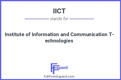 Full form of IICT