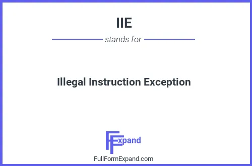 Full form of IIE