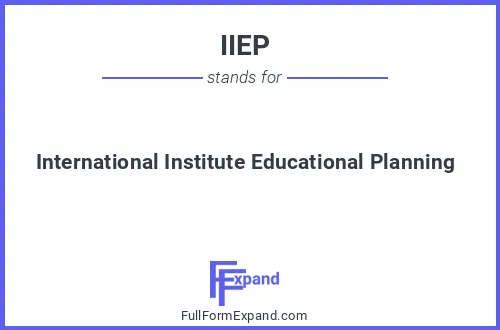 Full form of IIEP