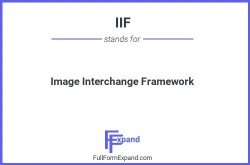 Full form of IIF
