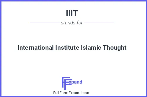 Full form of IIIT