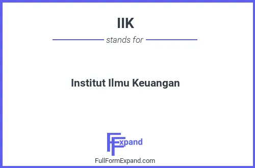 Full form of IIK
