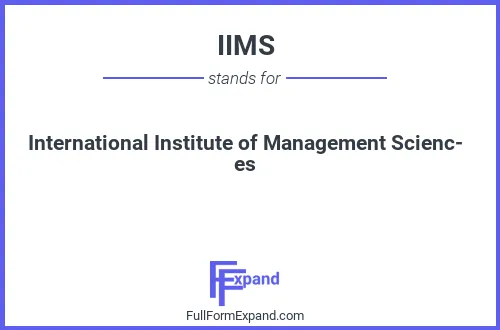 Full form of IIMS