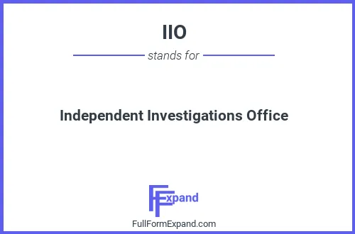 Full form of IIO