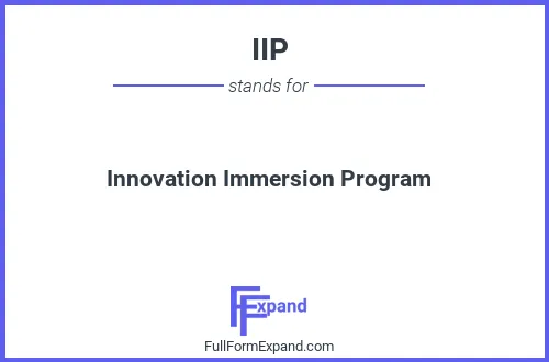 Full form of IIP