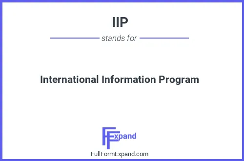 Full form of IIP