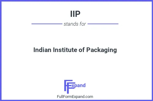 Full form of IIP