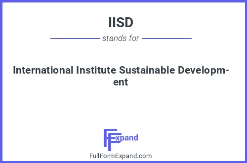 Full form of IISD