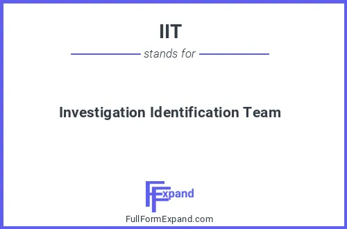 Full form of IIT