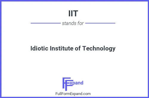 Full form of IIT