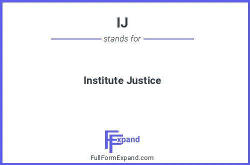 Full form of IJ