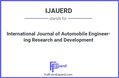Full form of IJAUERD