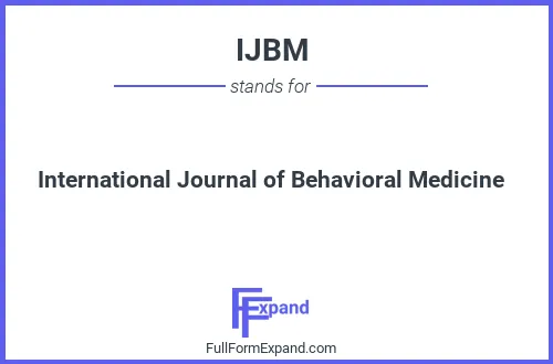 Full form of IJBM