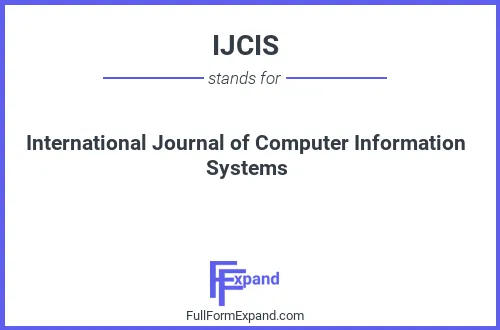 Full form of IJCIS