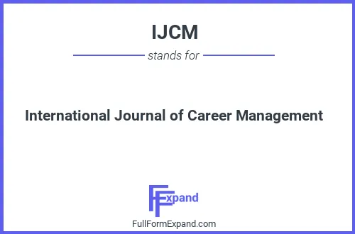 Full form of IJCM
