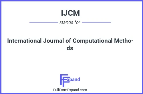 Full form of IJCM