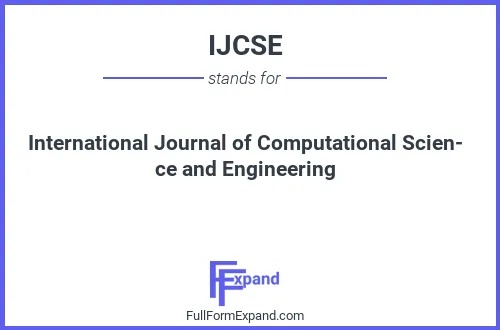 Full form of IJCSE