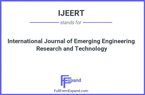 Full form of IJEERT