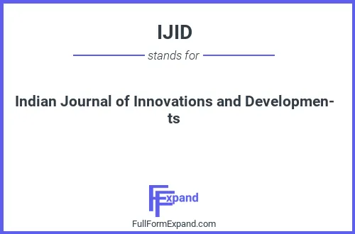 Full form of IJID