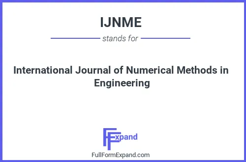 Full form of IJNME
