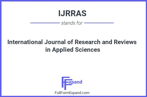Full form of IJRRAS