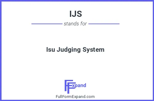 Full form of IJS