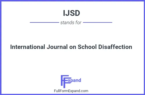 Full form of IJSD