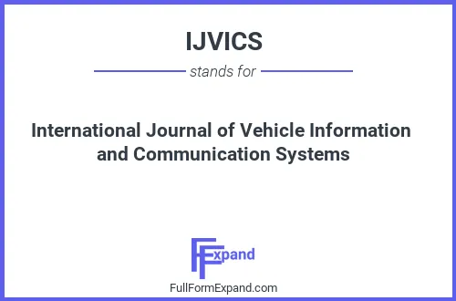 Full form of IJVICS