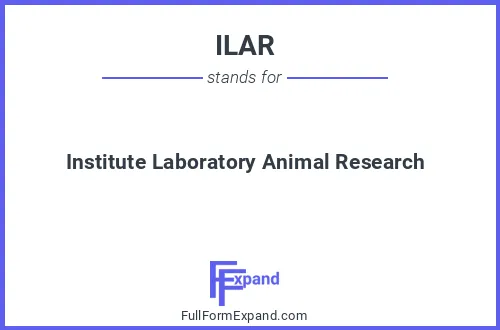 Full form of ILAR