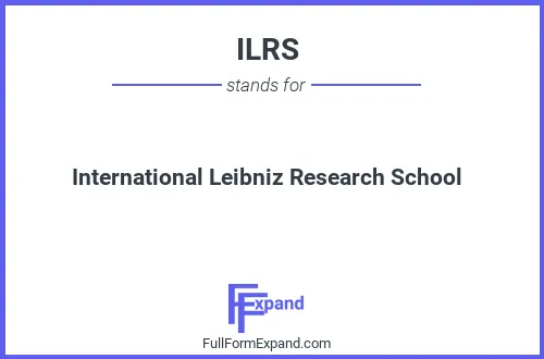 Full form of ILRS