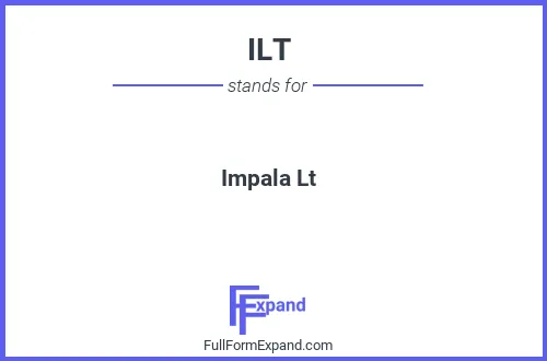 Full form of ILT