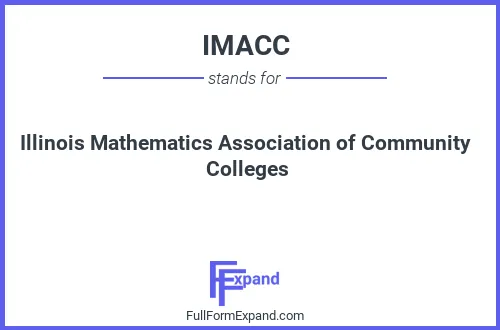 Full form of IMACC