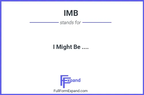 Full form of IMB